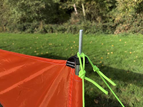 Olpro Compact Vision Camping Windbreak (Orange) – Strong 4-Pole Wind Breaker With Pvc Window & Guy Ropes – Foldable Garden, Beach & Caravan Wind Break For Camping, Festivals, Bbqs - 6