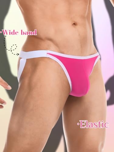 Men's Sexy Ice Silk Underwear, Sheer Breathable Jock Straps, Low-Rise Thong Athletic Supporter4