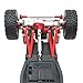 DAIKONRICH RC Car Parts Metal Upgrade Front and Rear Assemblies Set Fit for MN1/12 MN168 for MN82 LC79 MN78 Remote Control Car Accessories(Red)