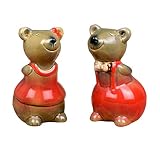 Milisten 1 Par Regalo De Rata del Año Estatuillas De Animales De Hadas Animales Arte Escultura Mini Estatua De Jardín Muñeca del Tablero De Instrumentos del Coche Amantes Miniatura Mostrar