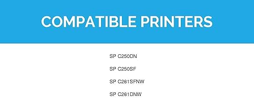 Miniatura 9 de LD Productos Cartucho de tóner compatible para Ricoh SP C250 (negro, cian, magenta, amarillo, 4 unidades) para uso en SP C250DN, SP C250SF, SP