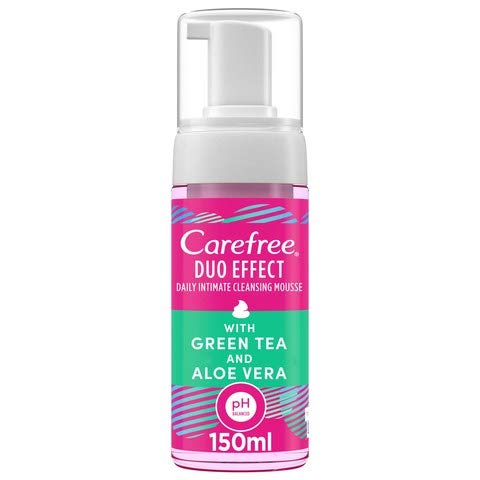FBF Carefree Daily Intimate Cleansing Mousse Duo Effect with Green Tea and Aloe Vera 150ml
