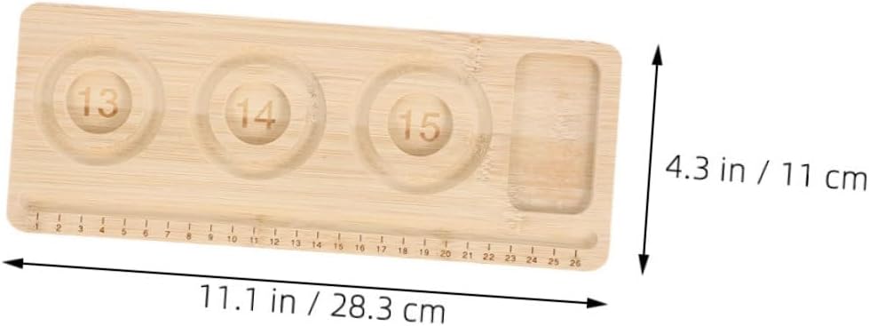 Artibetter 2Pcs Wooden Bead Tray for Jewelry Making with Multi-Compartment Design Stable Base Bracelet Beading Board for Crafting and Organizing Beads Macrame and DIY Bracelet Design