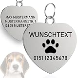 🎁 Ideales Geschenk: Diese personalisierte Hundemarke ist das perfekte Geschenk für Hundeliebhaber und ihre pelzigen Freunde. Zeige deinen Liebsten, dass du an ihre Sicherheit und ihren Stil denkst.