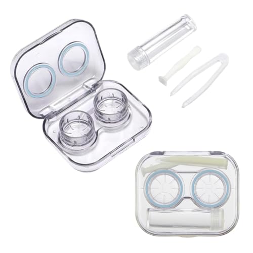 HABNI 1 Pieza Caja Lentillas,Cajas Lentillas,Porta Lentillas,Estuche Lentillas,Kit De Viaje,Lentillero,Quita Lentillas,para Salidas Diarias