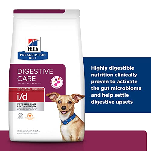 Hill's Prescription Diet I/D Digestive Care Small Bites Chicken Flavor Dry Dog Food, Veterinary Diet, 7 Lb. Bag #TOP4