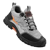 WaKsazlz Zapatos de Seguridad para Hombre Mujer Zapatillas de Trabajo Ligero Comodo Calzado de Seguridad con Punteras de Acero Transpirable Deportivas
