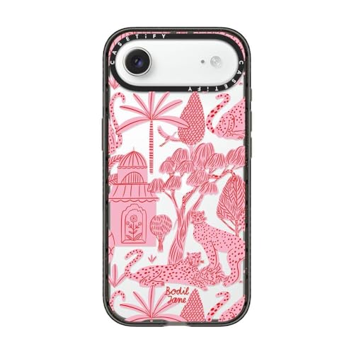Coque iPhone Air protection militaire transparente antichoc rose guépard