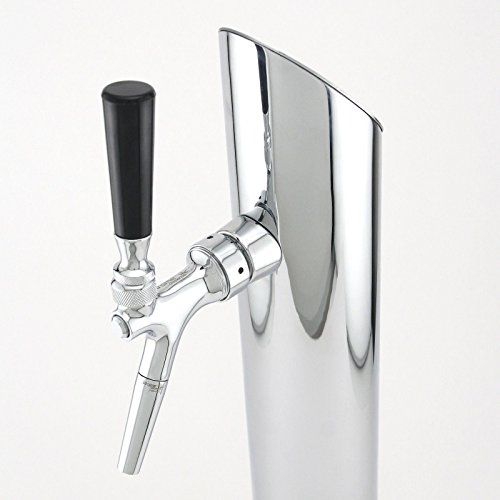 Draft Beer Faucet Spout Extension - Chrome Plated Brass - Kegerator Growler Fill by Krome