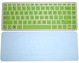 AutoLive 2-Pack Translucent Green&Clear Ultra Thin Silicone Keyboard Skin Protector Cover for HP Stream 13-c002dx 13-c010ca 13-c010nr 13-c020ca 13-c030nr, Stream 14-z010nr, Split x2 13-a010nr 13 -a010dx 13-a012dx 13-m110dx 13-m010dx 13-g110dx 13z-p100 13-p110nr 13-p120nr Envy 14-k020us 14-k010us 14-k027cl 14t-k100 14-f020us 14-f021nr 14-f027cl 14-e021tx 14-e022tx 14-e023tx 14-e024tx 14-e034tx 14-e035tx 14z-n100 14z-n200 14-v063us TouchSmart 14