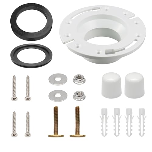 Image of altivox RV Toilet Seal and Socket RV Toilet Flange Kit Compatible with Dometic 300 /310 /320 RV Toilets Replaces 385345892 Flange and 385311658 Flush Seal and 385311652 RV Toilet Seal (3 in 1)