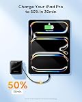 Kuulaa Banque d'électricité pour iPhone 5000mAh Prise de foudre intégrée Mini Banque d'électricité avec LED Affichage, charge rapide USB-C Entrée, Compact Travel Battery Pack Compatible avec iPhone 14/13/12/11 - noir