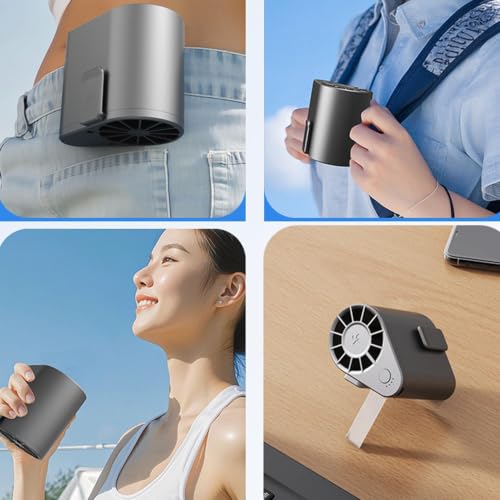 Ventilador de cintura portátil para escalada y desplazamientos 5