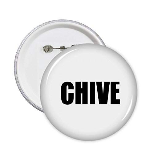 Cadeau ciboulette badge rond pour faire plaisir à un chef cuisinier
