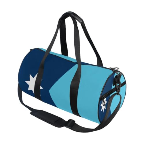 Bolsa de lona unisex para viajes cortos y entrenamientos con bandera de Minnesota