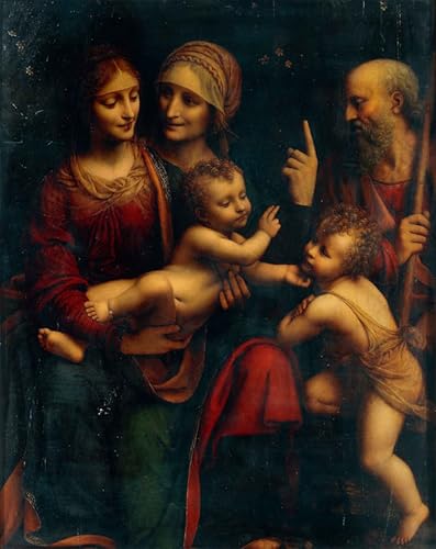 Mural sur Toile de la Sainte Famille 60x90cm pour Rompre la Monotonie d'une Chambre
