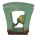 Roseville Pottery Artwood 1951 Green Mid Century Modern Planter Vase 1051-6