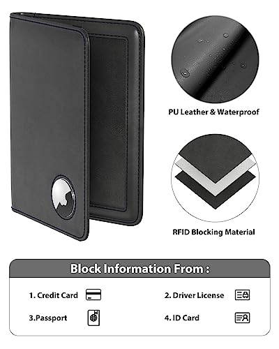 Image of Stouchi Passport Holder, Black-Gilded, Fashion Simple Multiple