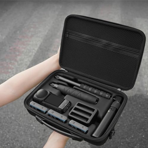 Bolsa de hombro para cámara de acción 360 acolchada e impermeable con correa ajustable 3