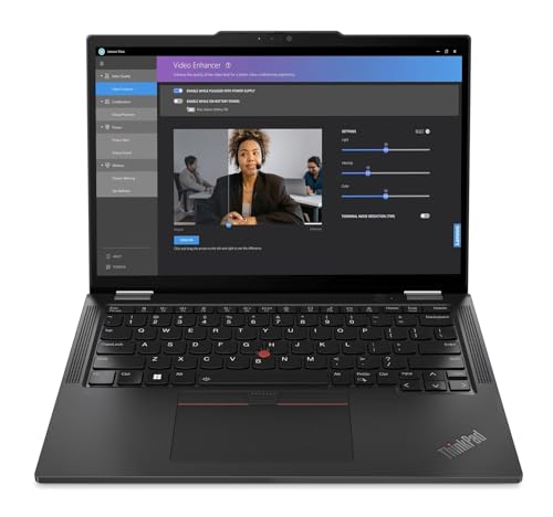 Image of Lenovo ThinkPad X13 2-in-1 Gen 5 Laptop with Intel Core Ultra 7 155U Processor, 13.3 inch WUXGA, Touch Display, 16GB RAM, 1TB SSD, Pen, 5MP RGB+IR Cam, Integrated Intel Graphics, FP Reader, and Win 11Pro
