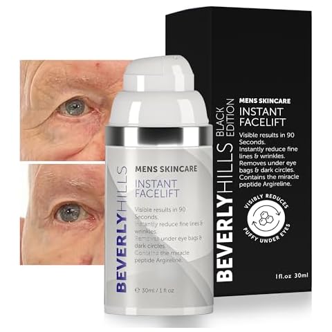 Beverly Hills Mens Instant Facelift and Eye Serum Treatment for Dark Circles, Puffy Eyes, and Wrinkles Cover