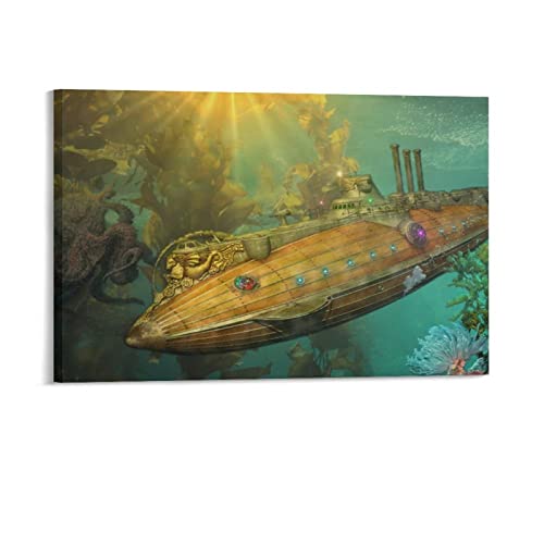 BAODANBA Canvas Wall Art Sci Fi Steampunk Airship Canvas Poster Wall Art Decor Prints Picture Paintings For Living Room Bedroom40X60Cm steampunk buy now online BAODANBA Canvas Wall Art Sci Fi Steampunk Airship Canvas Poster Wall Art Decor Prints Picture Paintings For Living Room Bedroom40X60Cm steampunk buy now online