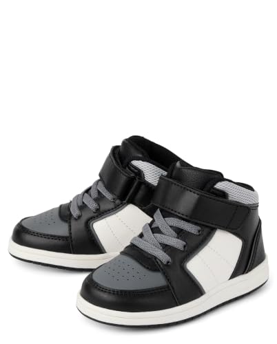 Image of The Children's Place Boys Boys Casual Lace Up Hi Top Sneakers