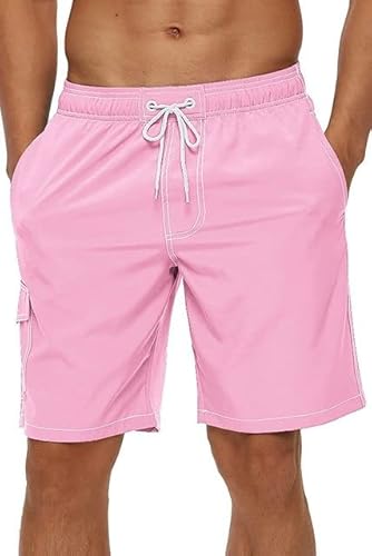 LvSenLin Badeanzüge Mann Sommer Strand Shorts Mesh gefütterte Bademode Boardshorts Männer Badehose Badeanzug Sportkleidung Cover