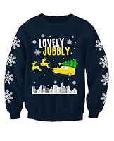 Lovely Jubbly Only Fools Adults Novelty Christmas Jumper Funny Festive Printed Sweatshirt (UK, Alpha, XL, Regular, Regular) Blue