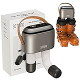 SOTHING Portable Ski Boot Dryer with Ozone Freshness, 95W Rapid Drying, 3 Heat Levels, 1–9H Timer, Smart Touch Panel, Retractable Hoses & Triple Safety Protection for Boots, Shoes, Socks & Gloves