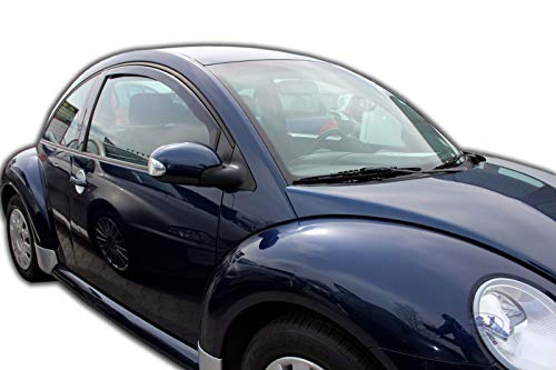 J&J AUTOMOTIVE | Deflettori D'Aria Antiturbo Per A3 8L 5-Porte 1996-2003, Set Di 4 Pz, Nero, Antivento, Antipioggia, Fume' Oscurati