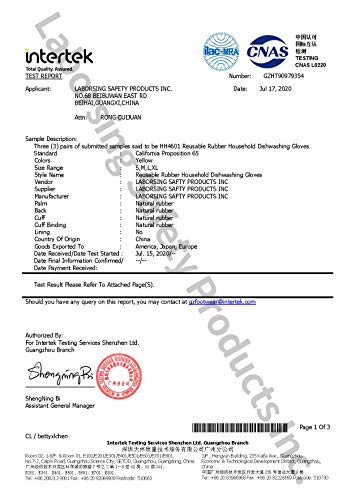 Vgo 10-Pairs Reusable Household Gloves, Rubber Dishwashing gloves, Extra Thickness, Long Sleeves, Kitchen Cleaning, Working, Painting, Gardening, Pet Care (Size M, Yellow, HH4601)