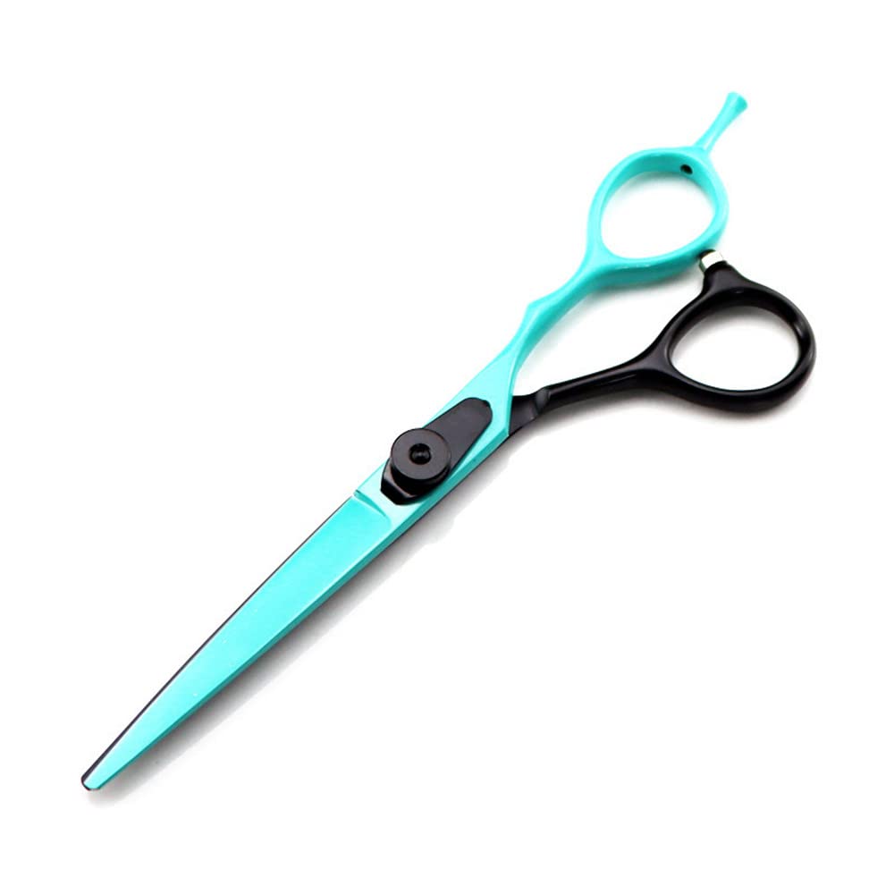 Hair Cutting, 6inch 440c Steel Cut Scissor Green Cutting Barber Haircut thinning Shears Hairdresser