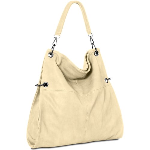 Caspar TS561 Sac à main multifonction pour femme, Couleur:beige