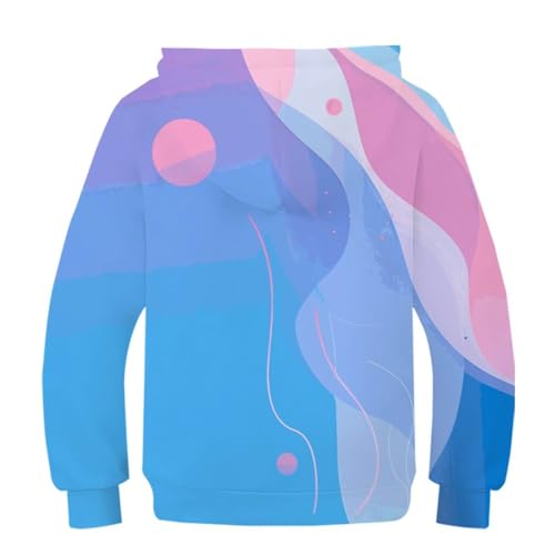 Pull imprimé à capuche pour l'école et le sport sweat coloré garçon fille - 2