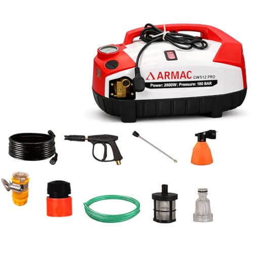 Image of ARMAC High Pressure Car Washer Machine 2800 Watts and Pressure 180 Bar for Cleaning Car,Bike & Home (CW777) Max Flow 8.8 L /per min Hose Lenght 8mtr (P2) (P2)