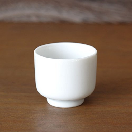 Japanese Sake Cup Ceramic Blue Circles On Bottom Choko 2-Shaku 1.18 Fluid Onces Set Of 4 #TOP2