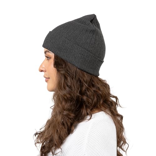 12 Pack Winter Beanie Hats for Men Women, Warm Cozy Knitted Cuffed Skull Cap, Wholesale