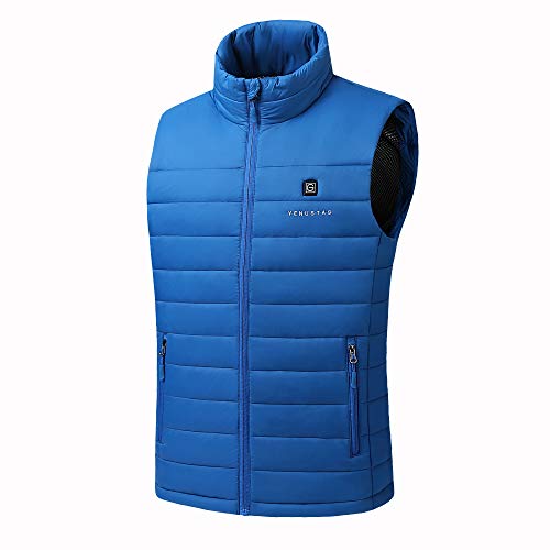 [2019 Upgrade] Men's Heated Vest with Battery Pack, YKK Zippers and Water&Wind Resistant