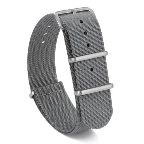Image of TACTICAL FROG Nylon Watch Band 18mm 19 mm 20mm 22 mm 24 mm, Waterproof Military Watch Straps Replacement for Men Women, With Stainless Steel Buckle
