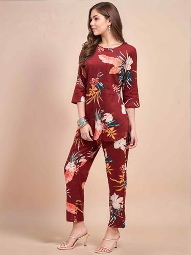 Image of RICHIK Women's Co-ord Set|Kurta Set for Women|Printed Kurta with Pant|Co-ord Set