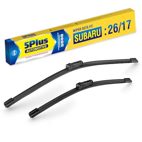 5 PLUS 26+17 Windshield Wiper Blades Replacement For Subaru Forester 2021 2020 2019 (Set of 2) Premium All-Season Automotive Replacement Windshield Wiper Blades For My Car