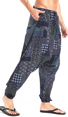 Pantalon sarouel homme ample coupe confortable pour éviter de serrer la taille en été