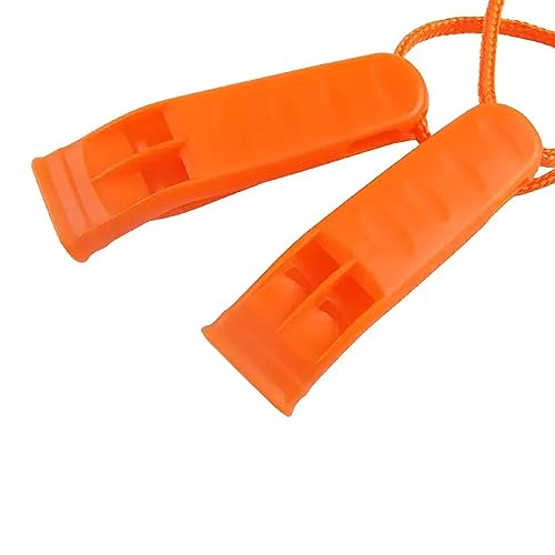 SEDLAV 2 silbatos de supervivencia naranjas con cordón miniatura 1