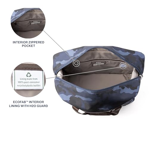 Image of Travelpro Platinum Elite Carry on Soft Travel Duffel Bag, Weekender, Gym Bag, Men and Women, Navy Camouflage, 19 Inch
