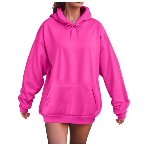 Oversized Hoodies for Women 2025 Cute Hoodie Plus Size Plain Basic Soft Sweatshirts Tops Fall Winter Trendy Outfits