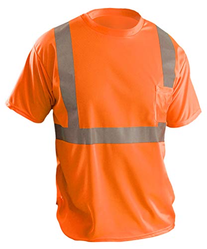 T-Shirt Micro-Aere ANSI Birdseye Orange Lumineux Durable OccuNomix 3XL