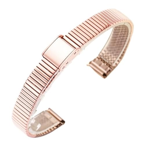 ���f�B�[�X �X�e�����X�X�`�[���X�g���b�v 10mm 12mm 14mm ���^�������p���v�o���h ���j�o�[�T�����߉\���X�g�o���h(Rose gold,10mm)