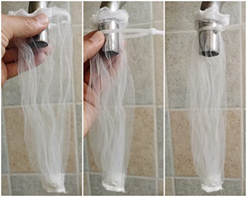 50 Pieces Lint Traps For Washing Machine Hose, Nylon Lint Catcher For Washer,Laundry Hair Catcher Sink Drain Hose Filter Dryer Mesh Bag With 50Pcs Cable Ties #TOP3
