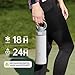 Magcheer Insulated Magnetic Water Bottle - Reusable Stainless Steel Bottle with MagSafe Compatible Phone Holder - Keeps Cold for 24 Hours - Perfect for Gym, Sports, and Travel - White 24oz